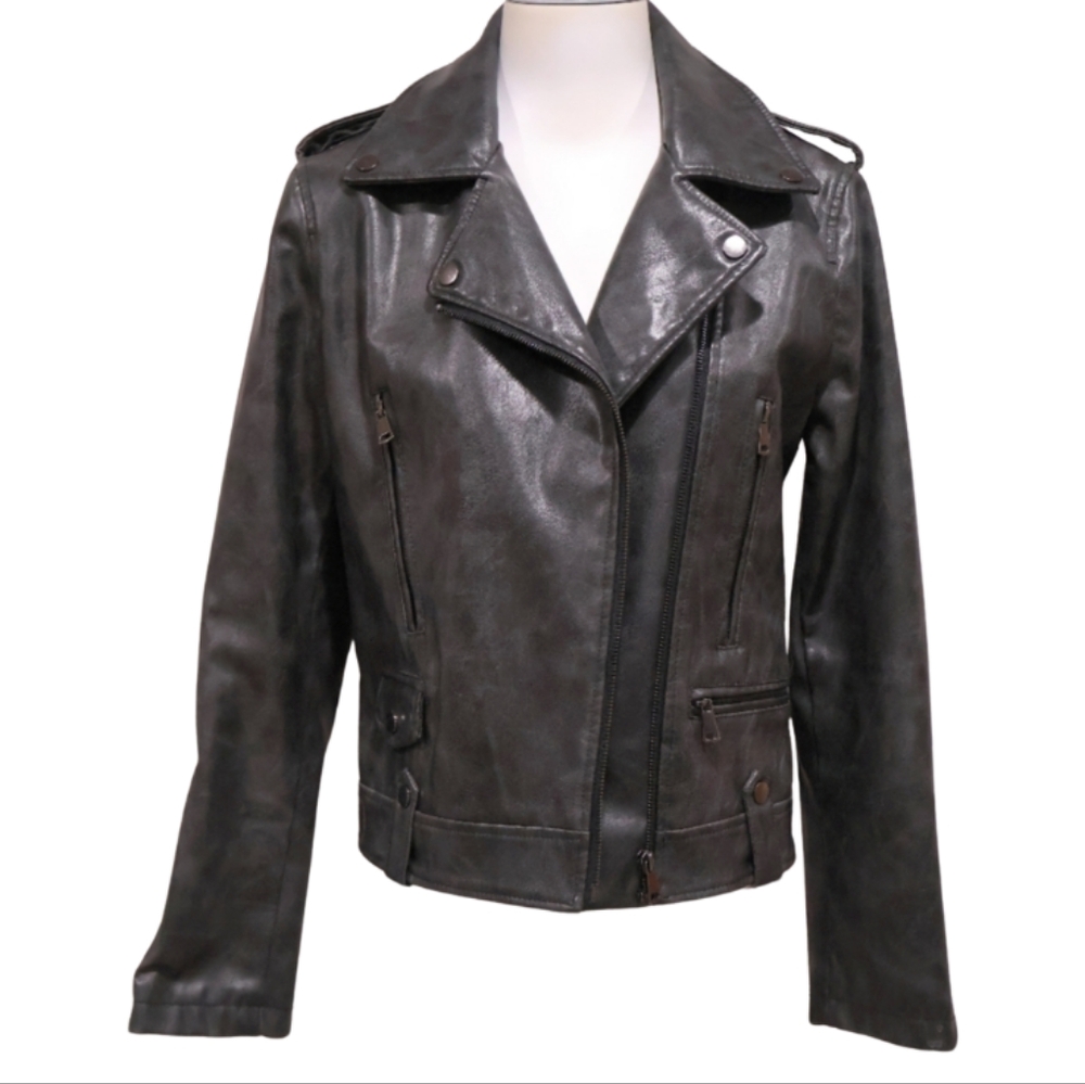 7 For All Mankind Faux Moto Leather Jacket - NWOT